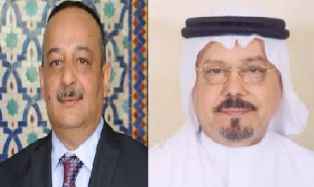 المفكر علي الشرفاء الحمادى رفقة وزير الثقافة المغربي السيد محمد الأعرج