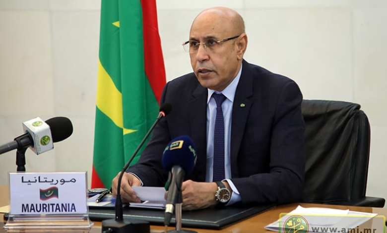 الرئيس الموريتاني محمد ولد  الشيخ الغزواني  