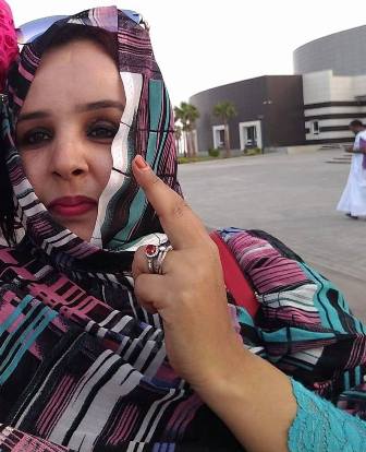 السيدة امنة منت الزوين ـ التي تم الاعتداء عليها في حفل إفطار  نساء UPR