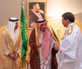 معالي الوزير سيدي محمد ولد محم في ضيافة العاهل السعودي 